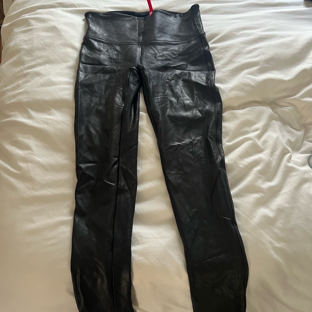 Black Faux Leather Leggings